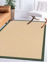 Athena Natural & Green 5' x 8' Area Rug