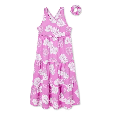 George Girls' Knit Maxi Dress 2-Piece Set, Sizes XS-XL