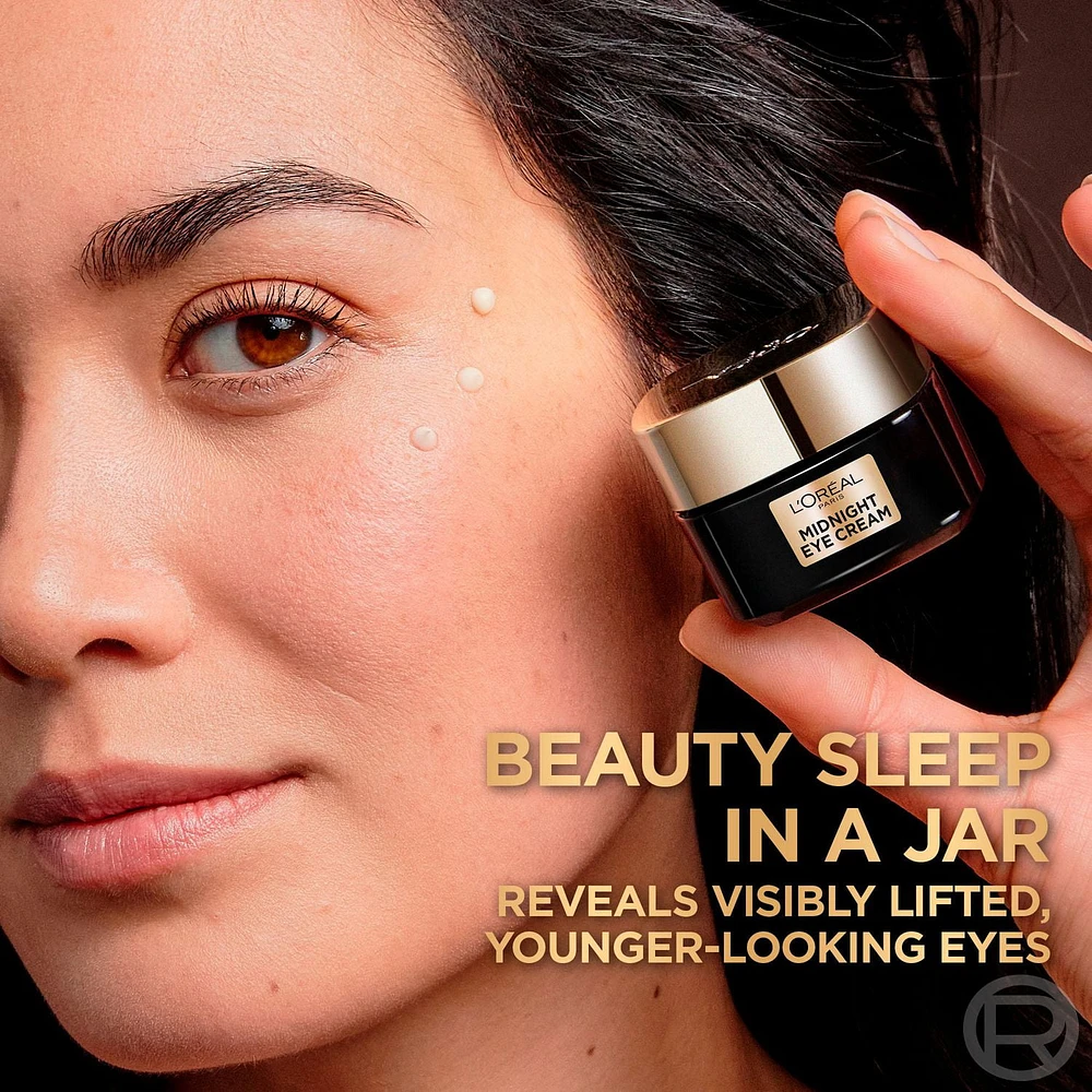 L'Oréal Paris Midnight Eye Opener Eye Cream, with Vitamin E + Antioxidant Recovery Complex, 14g, Midnight Eye Cream, 14g