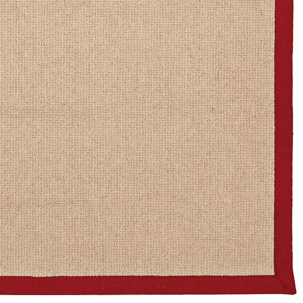 Athena Natural & Red 4' x 6' Accent Rug