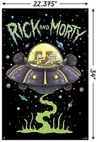 Rick And Morty - Ship Wall Poster, 22.375" x 34" Framed