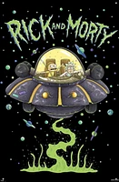 Rick And Morty - Ship Wall Poster, 22.375" x 34" Framed