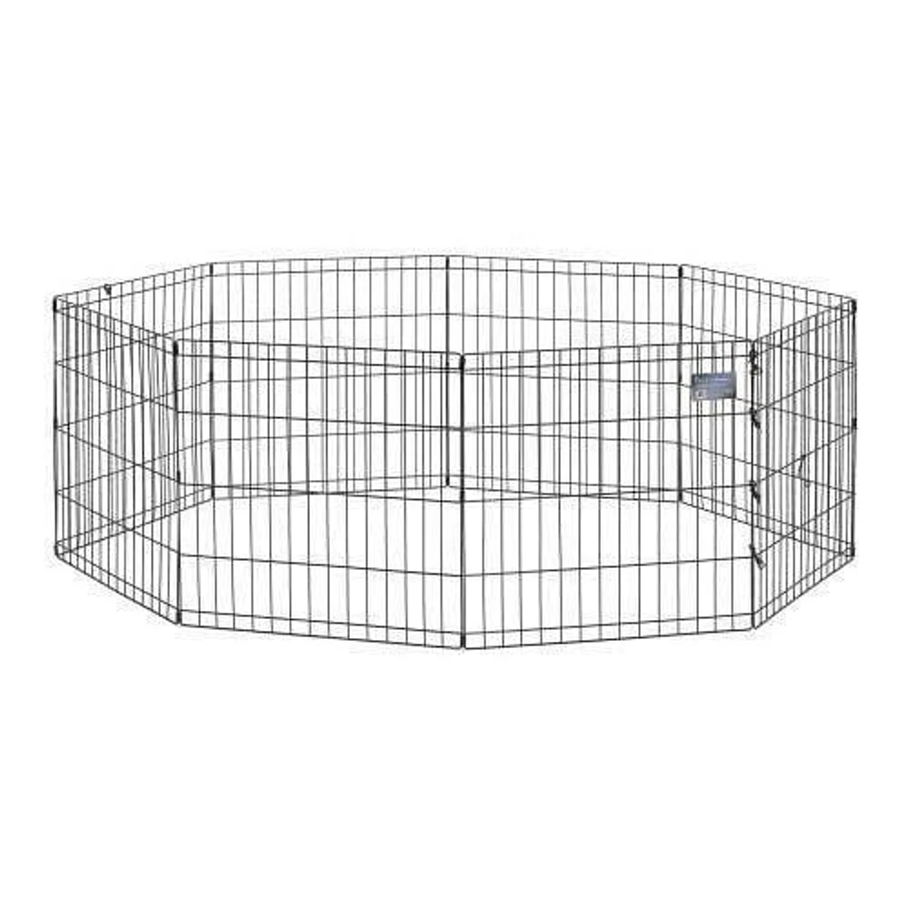 Midwest Black Exercise Pen 42 Inch 8 Panels ( No Door)