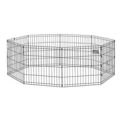 Midwest Black Exercise Pen 42 Inch 8 Panels ( No Door)