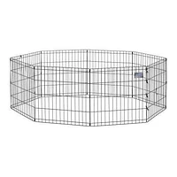 Midwest Black Exercise Pen 42 Inch 8 Panels ( No Door)