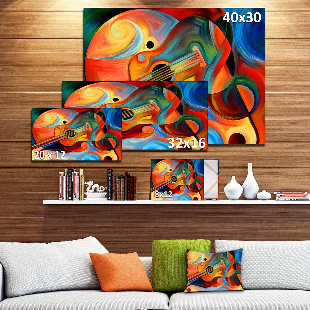 Designart Music and Rhythm Canvas Wall Art