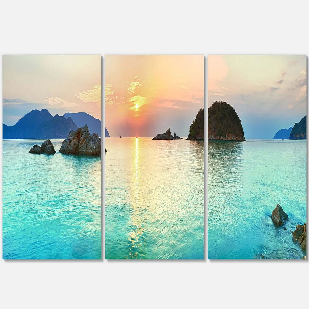 Designart Sunrise Panorama Canvas Wall Art