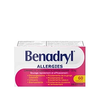 Benadryl Caplets 60 unités