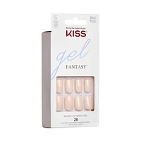 KISS Gel Fantasy - Fake Nails, 28 Count, Short, Length & flair