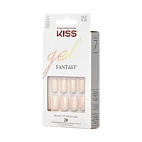 KISS Gel Fantasy - Fake Nails, 28 Count, Short, Length & flair