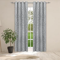 Safdie & Co. Curtain Jacquard Cassidy 84L Grey