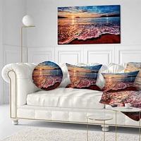 Designart Peaceful Evening Beach View Canvas Wall Art