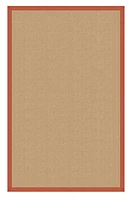 Athena Sisal & Burnt Orange 4' x 6' Accent Rug