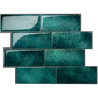 Smart Tiles Peel and Stick Backsplash Wall Tiles, Metro Medina, 4-Pack, 11.56in x 8.38in