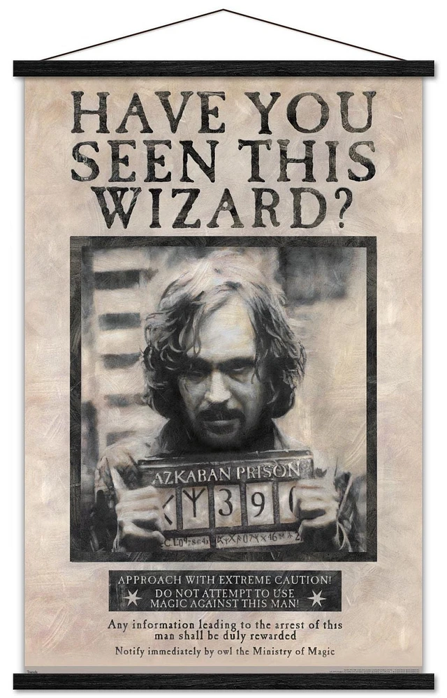 The Wizarding World: Harry Potter - Sirius Black Wanted Poster Wall Poster, 22.375" x 34"