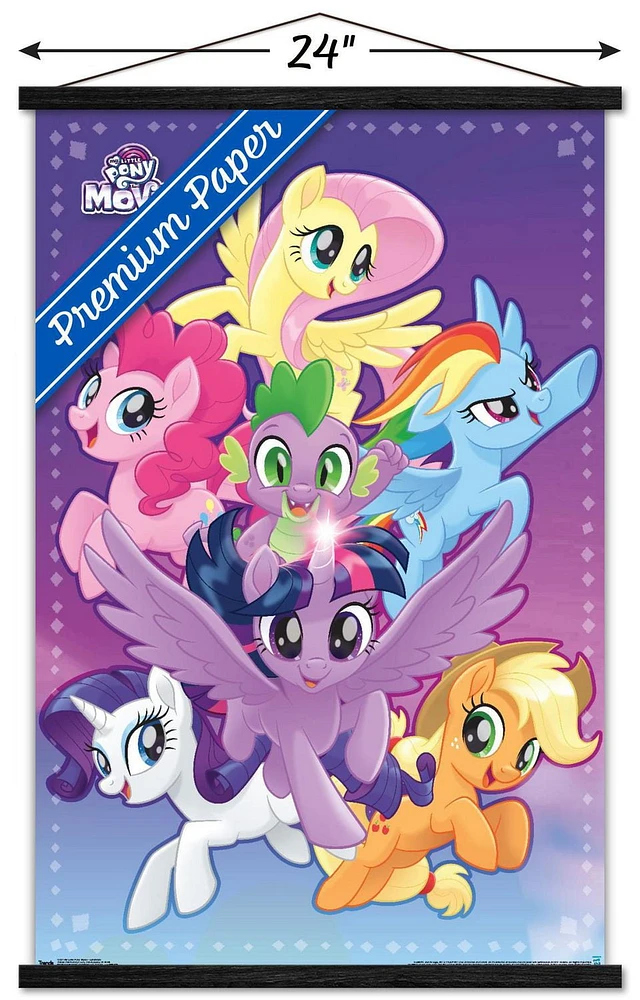 Hasbro My Little Pony Movie - Adventure Wall Poster, 14.725" x 22.375" Framed