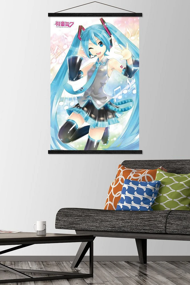 Hatsune Miku - Waving Wall Poster, 22.375" x 34"