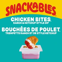 Snackables Bouchées De Poulet, Trempette Style Ranch Et Ketchup, Plateau Lunchables Snackables