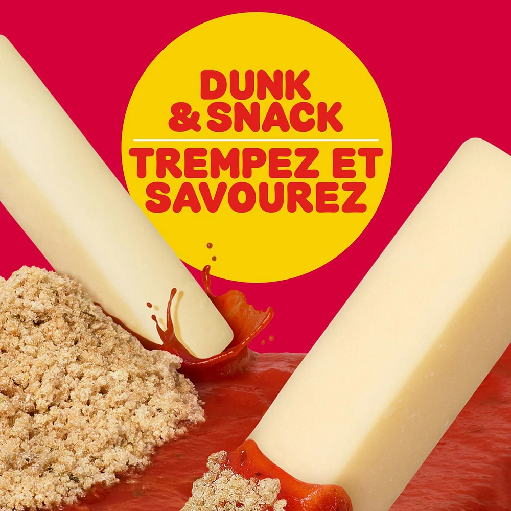 Bâtonnets Snackables Au Produit De Fromage Mozzarella Fondu, Sauce Marinara, Chapelure, Barquette De 59, 5 G Lunchables Snackables