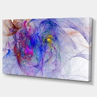 Designart Blue Mystic Psychedelic Texture Canvas Wall Art