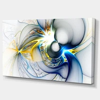 Designart Shining Multi Colored Plasma Canvas Wall Art