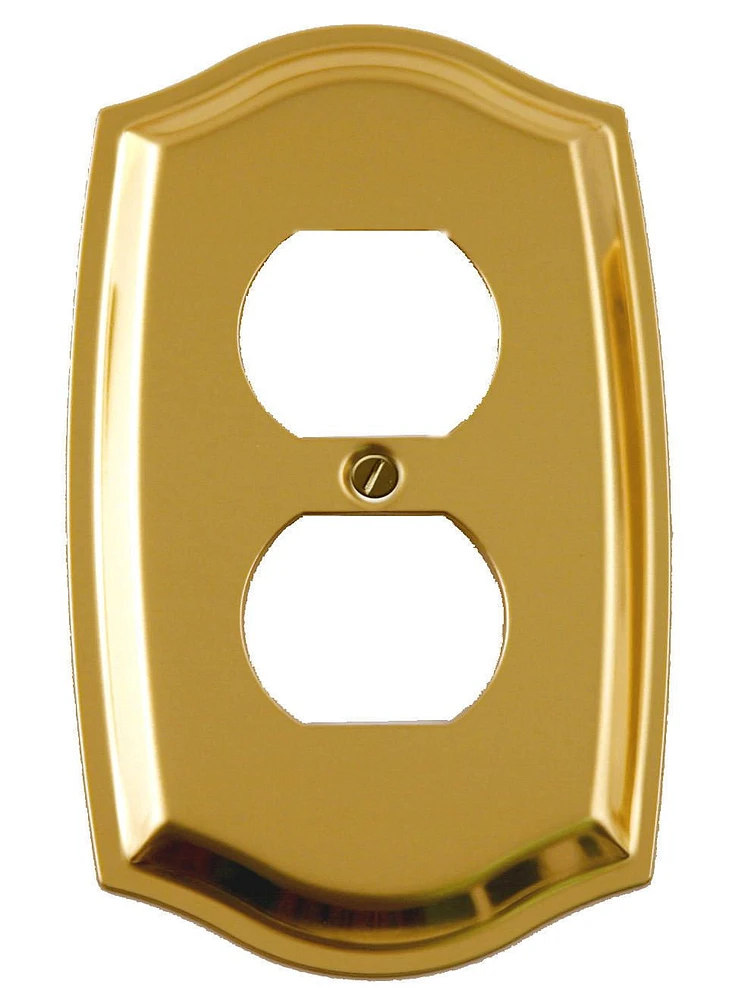 Atron Electro Industries Colonial Brass Duplex Wall Plate