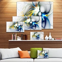 Designart Shining Multi Colored Plasma Canvas Wall Art