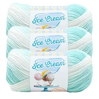 Fil Lion Brand Ice Cream® #3 Light/DK 100g/360m 3-Paquet