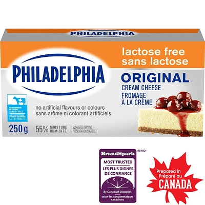 Philadelphia Original Cream Cheese, Lactose Free, 250g