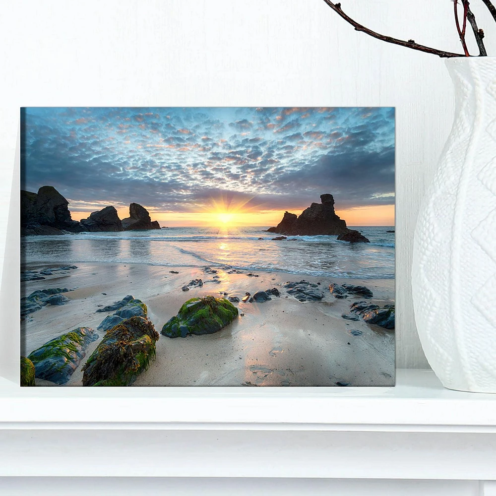 Designart Beautiful Porthcothan Bay Canvas Wall Art