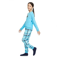 Justice Girls' Velour Fleece Pajamas and Chenille Socks 3-Piece Set