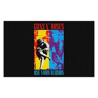 Guns N Roses 4X6 Plush Rug-23 oz on latex-ILLUSION RUG