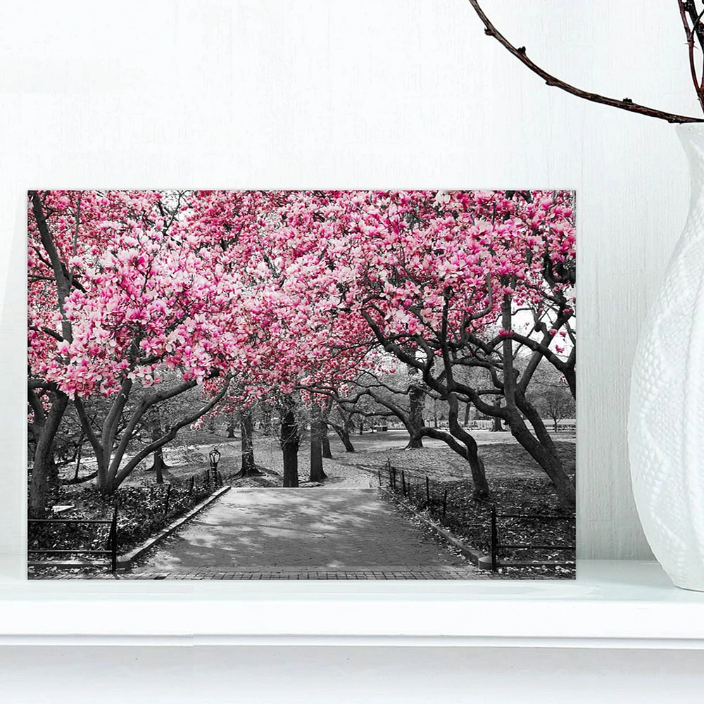 Designart Cherry Blossoms Canvas Wall Art