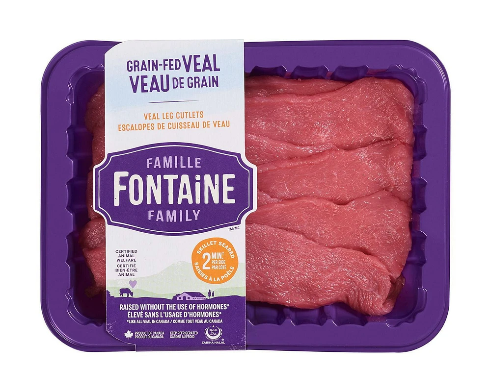 Famille Fontaine Family Grain Fed Veal Leg Cutlets, 280 g, 0.26 - 0.30 kg