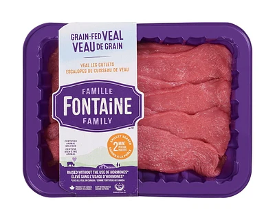 Famille Fontaine Family Grain Fed Veal Leg Cutlets, 280 g, 0.26 - 0.30 kg