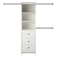 Beckett Closet Storage Organizer, White