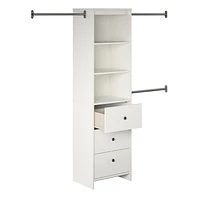 Beckett Closet Storage Organizer, White