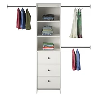 Beckett Closet Storage Organizer, White