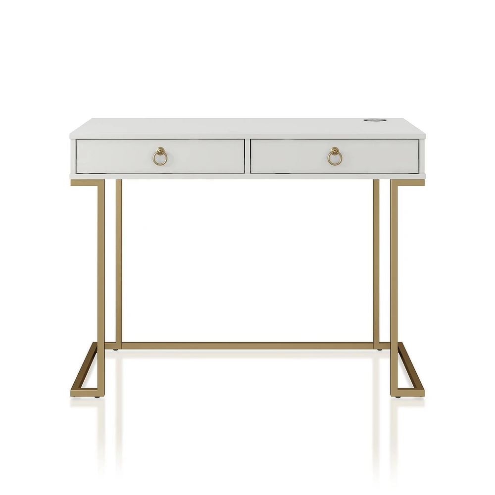 CosmoLiving by Cosmopolitan Camila Writing Desk, White