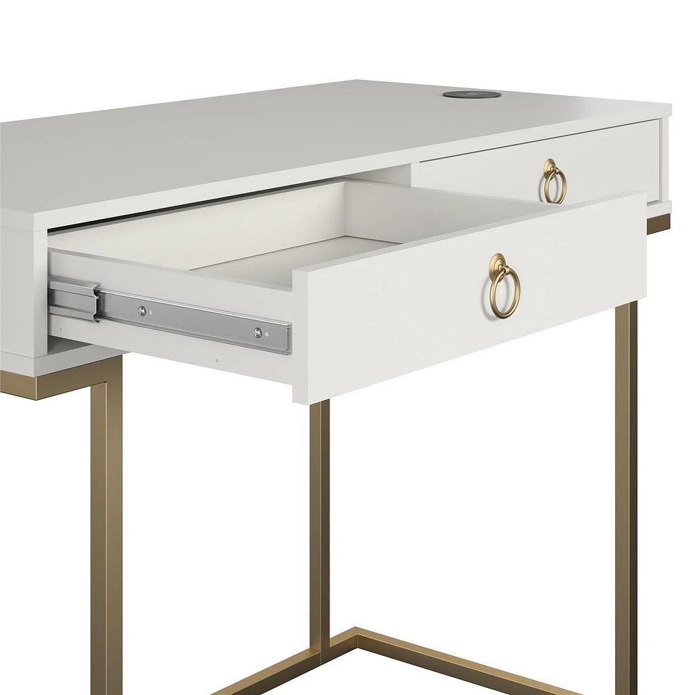 CosmoLiving by Cosmopolitan Camila Writing Desk, White