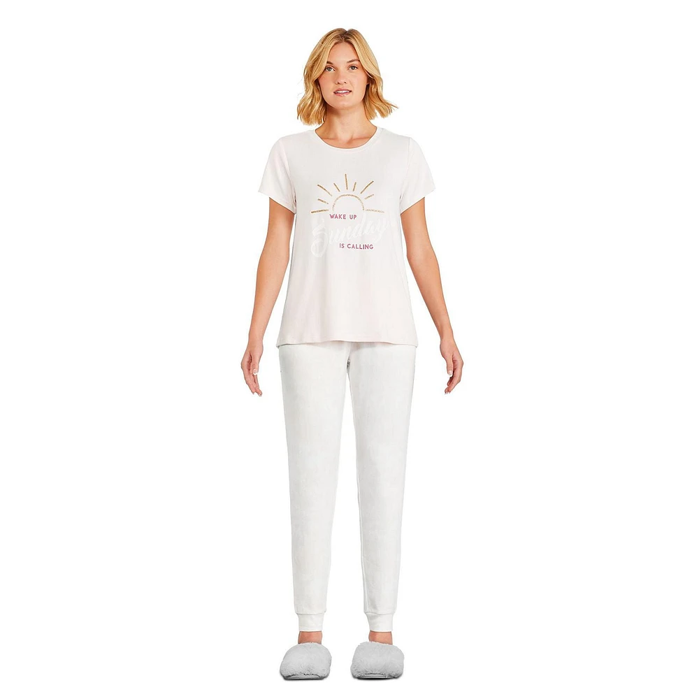 George Women's Hacci Pajamas 2-Piece Set