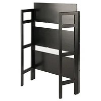 Torino 3-PC Set Folding Bookcase w/ Fabric Basket