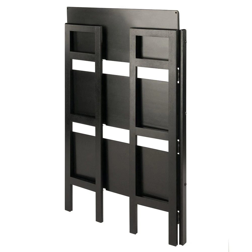 Torino 3-PC Set Folding Bookcase w/ Fabric Basket