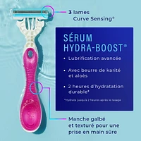 Hydro Silk 3 Blade Disposables Razors, Pack of 4, Razors