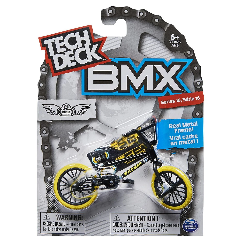 Tech Deck, BMX Finger Bike, SE Bikes, Black/Yellow, Series 16