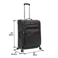 Air Canada 24" Spinner Suitcase, Softside Expandable luggage