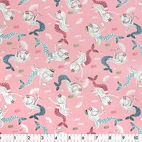 Fabric Creations Beautiful Mermaids Fat Quarter Pre-Cut Fabric Bundle - 18" x 21" / 45cm x 53cm, 5pcs x 18" x 21" / 45cm x 53cm