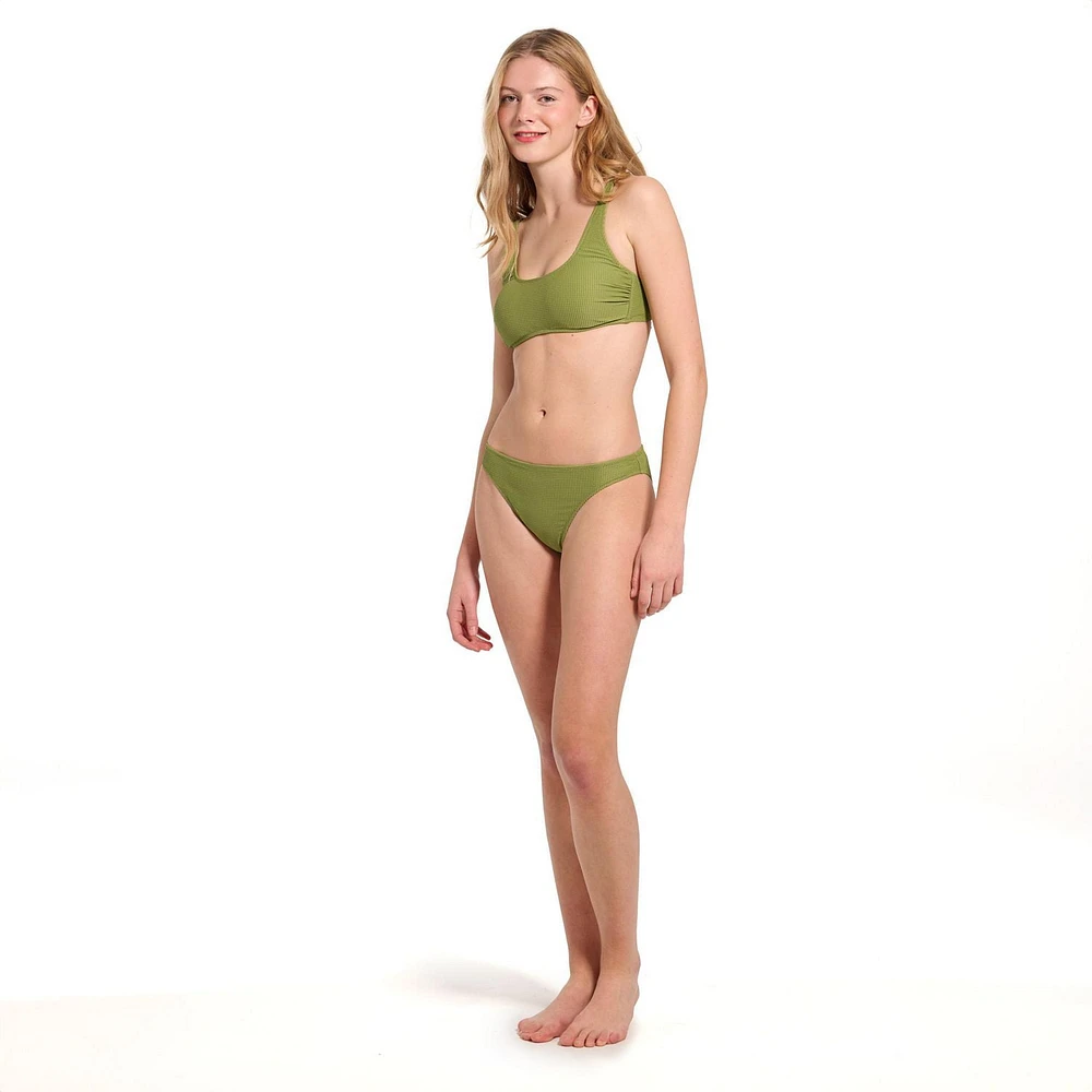 Summer Flirtt Bas de bikini texturés taille basse pour femme