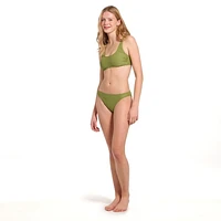 Summer Flirtt Bas de bikini texturés taille basse pour femme