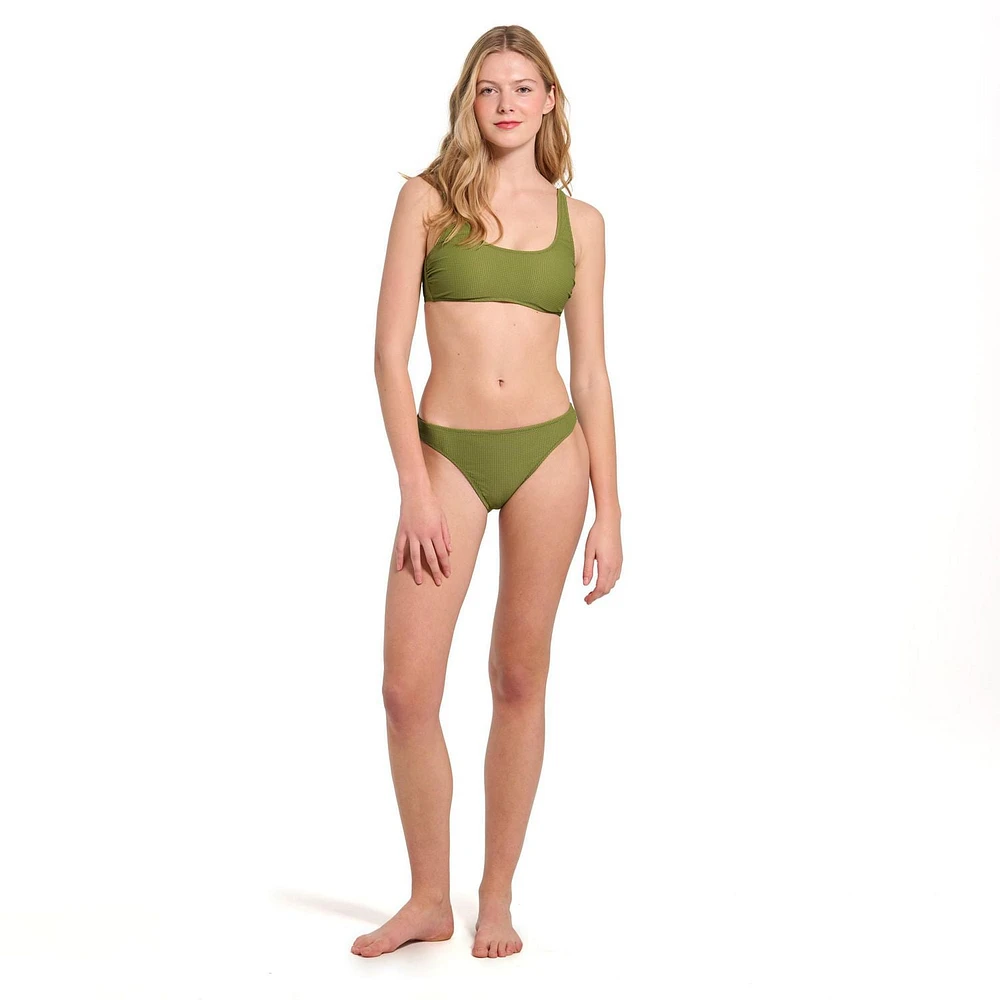 Summer Flirtt Bas de bikini texturés taille basse pour femme